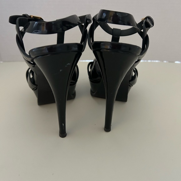 YSL platform heels in black, size 7 - Picture 4 of 13